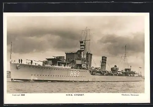 AK HMS Cygnet in Fahrt