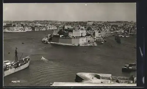 AK Malta, Blick auf den Hafen