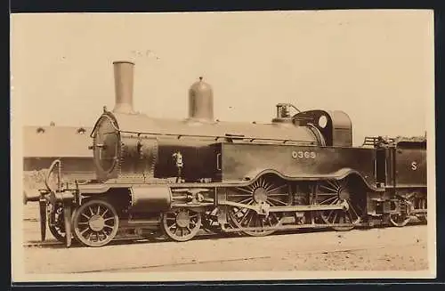 AK Dampflokomotive No. 0365, englische Eisenbahn