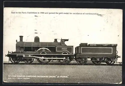 AK Englische Eisenbahn-Lokomotive No. 4000 La France der London & North Western Railway