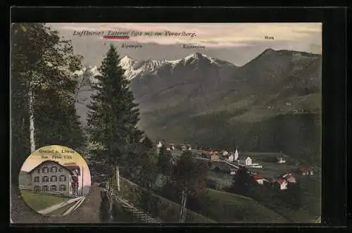 AK Laterns /Vorarlberg, Gasthof z. Löwen, Bes. Peter Vith, Ortsansicht