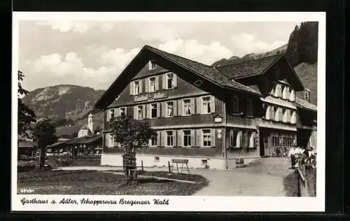 AK Schoppernau /Bregenzer Wald, Gasthaus z. Adler