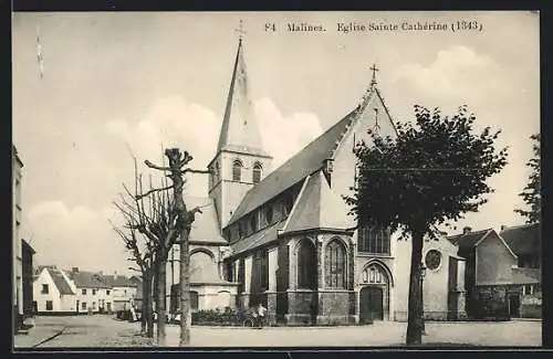 AK Malines, Eglise Sainte Cathérine