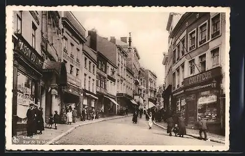 AK Charleroi, Rue de la Montagne, Strassenpartie