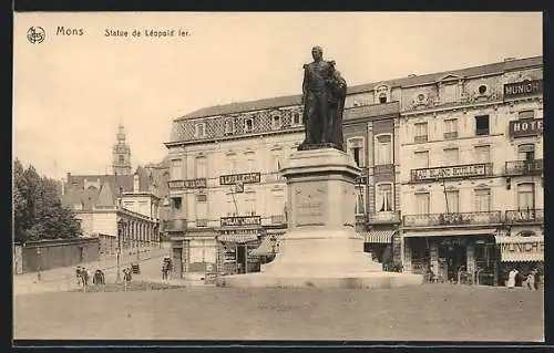 AK Mons, Statue de Léopold Ier