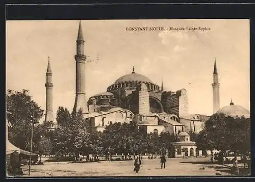 AK Constantinople, Ste. Sophie, Moschee Hagia Sophia, Nordansicht