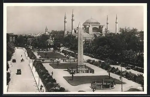 AK Istanbul, Hippodromplatz mit Obelisk