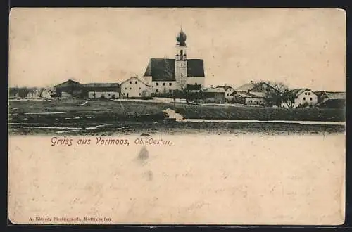 AK Feldkirchen bei Mattighofen, Vormoos mit Kirche