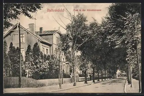 AK Hamburg-Bahrenfeld, Post in der Händelstrasse