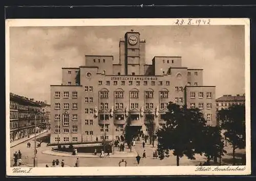 AK Wien, Amalienbad am Reumannplatz