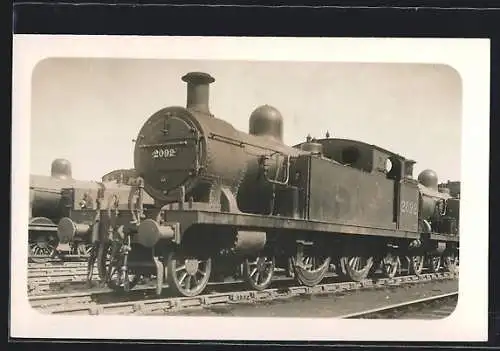 AK Dampflokomotive No. 2092, englische Eisenbahn