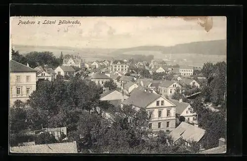 AK Lazne Belohrad, Ortschaft von oben