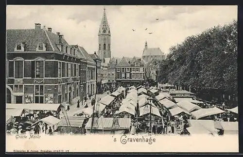 AK s Gravenhage, Groote Markt