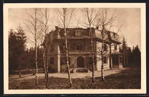 AK Tatra-Lomnitz, Jubil.-Erholungsheim der Mähr. Landes-Lebensversicherungs-Anstalt Morava, Villa Morava