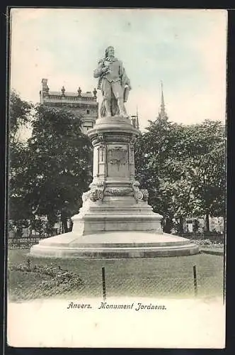 AK Anvers, Monument Jordaens