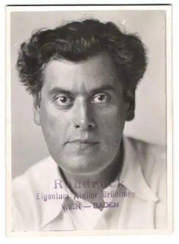 Fotografie Hermann Brühlmeyer, Wien, Portrait Schauspieler Raoul Lange