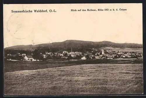 AK Walddorf /O.-L., Blick auf den Kottmar