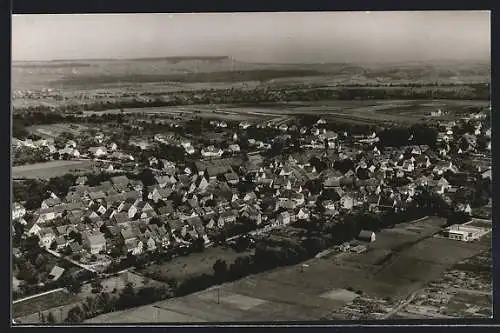 AK Güglingen /Württ., Ortsansicht vom Flugzeug aus