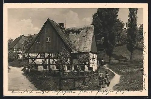 AK Oberoderwitz, Blick auf ein Haus