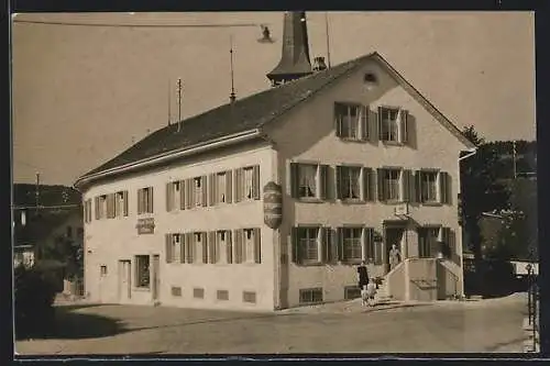 Foto-AK Turbenthal /Zch., Metzgerei u. Restaurant z. Linde