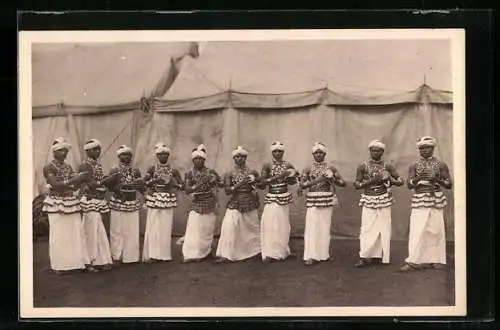 AK Hamburg-Stellingen, Völkerschau Carl Hagenbecks Tierpark, indische Trommlergruppe