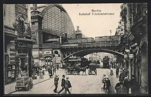 AK Berlin, Bahnhof Friedrichstrasse, Südseite