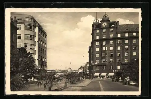 AK Plzen, Gebäude in der Innenstadt