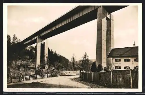 AK Weyarn, Mangfallbrücke der Reichsautobahn München-Landesgrenze