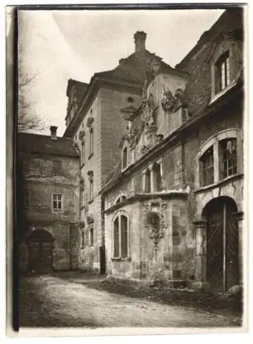 Fotografie W. Apel, Berlin, Ansicht Ellingen, Partie am Schloss