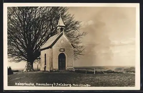 AK Nussdorf am Haunsberg, Haunsberg, Kapelle an der Kaiserbuche