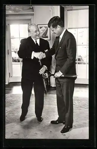 AK Wien, Dr. Gorbach mit John F. Kennedy, Präsident der USA