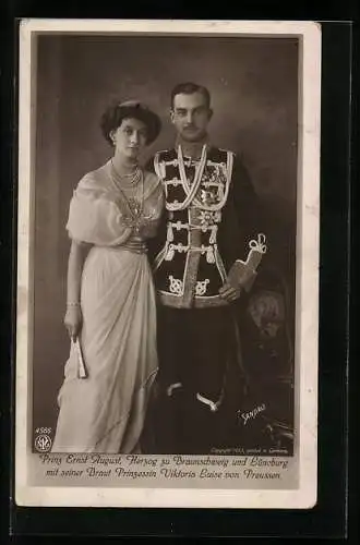 AK Ernst August Herzog von Braunschweig und Prinzessin Viktoria Luise