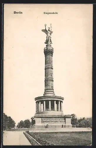 AK Berlin-Tiergarten, Partie an der Siegessäule