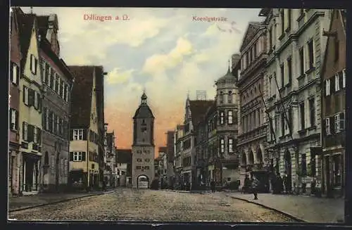 AK Dillingen a. D., Koenigstrasse