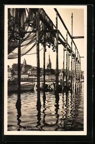 AK Flensburg, am Innenhafen