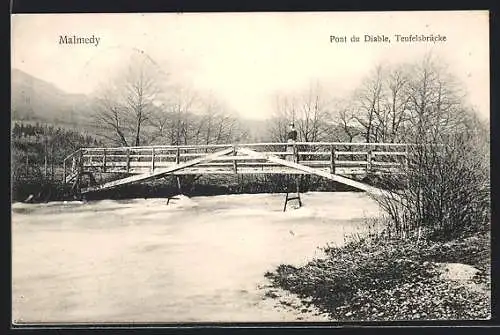 AK Malmedy, Pont du Diable, Teufelsbrücke