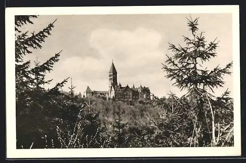 AK Clervaux, Abbay, e vue du sud