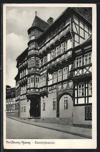 AK Stolberg / Harz, Strassenpartie am Konsistorium