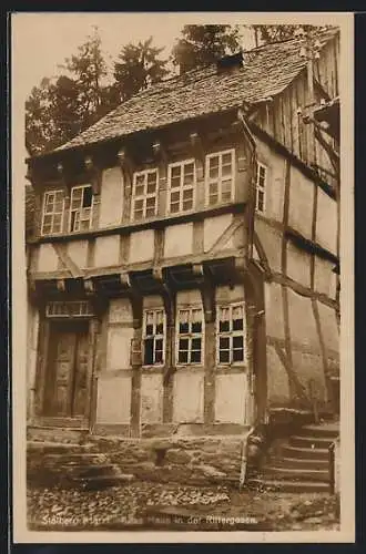 AK Stolberg / Harz, Altes Haus in der Rittergasse