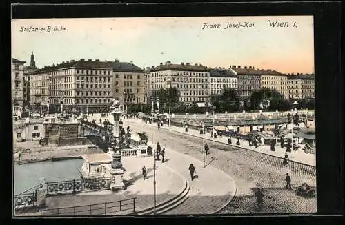 AK Wien, Franz Josef-Kai und Stefanie-Brücke