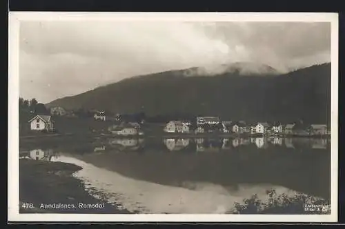 AK Aandalsnes /Romsdal, Ortsansicht am Wasser