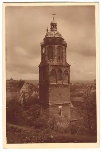 Fotografie unbekannter Fotograf, Ansicht Meissen, Turm der Stadtkirche