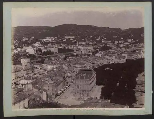 Fotografie Jean-Baptiste Giletta, Ansicht Nice, Interieur du Casino Municipal, Rückseite vue Prise Mont Chevalier