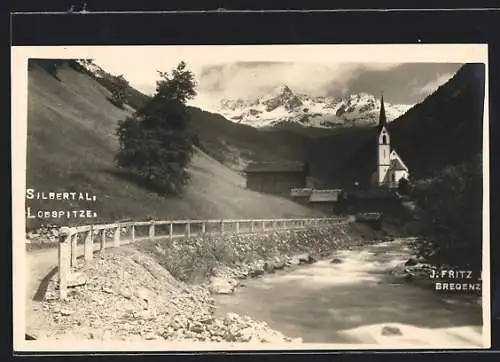 AK Silbertal, Kirche mit Lobspitze