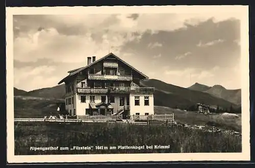 AK Krimml, Alpengasthof zum Filzstein am Plattenkogel