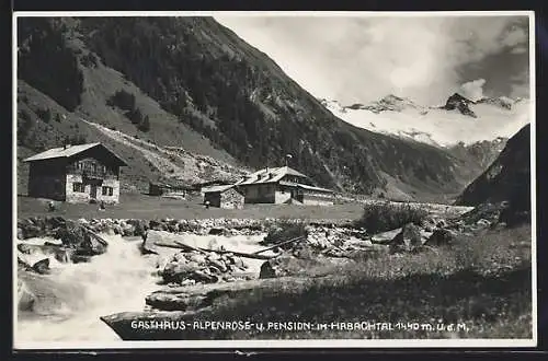 AK Bramberg am Wildkogel, Habachtal, Gasthaus und Pension Alpenrose