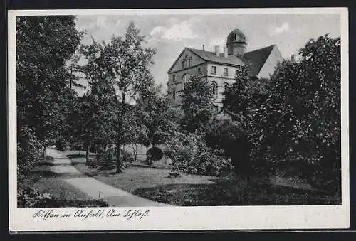 AK Cöthen /Anh., Partie im Schlosspark