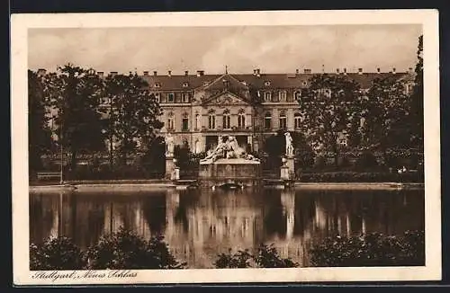 AK Stuttgart, Blick auf das neue Schloss