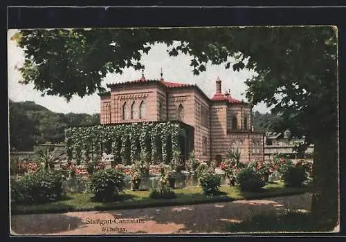 AK Stuttgart-Cannstatt, Wilhelma mit Garten