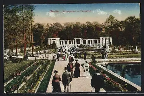 AK Berlin, Rosengarten im Tiergarten